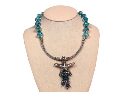 Jean Schaeffer Fine Silver Starfish Necklace
