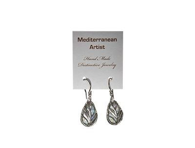 MedArtCo ARG Long Tear Drop Earrings ASE17028P