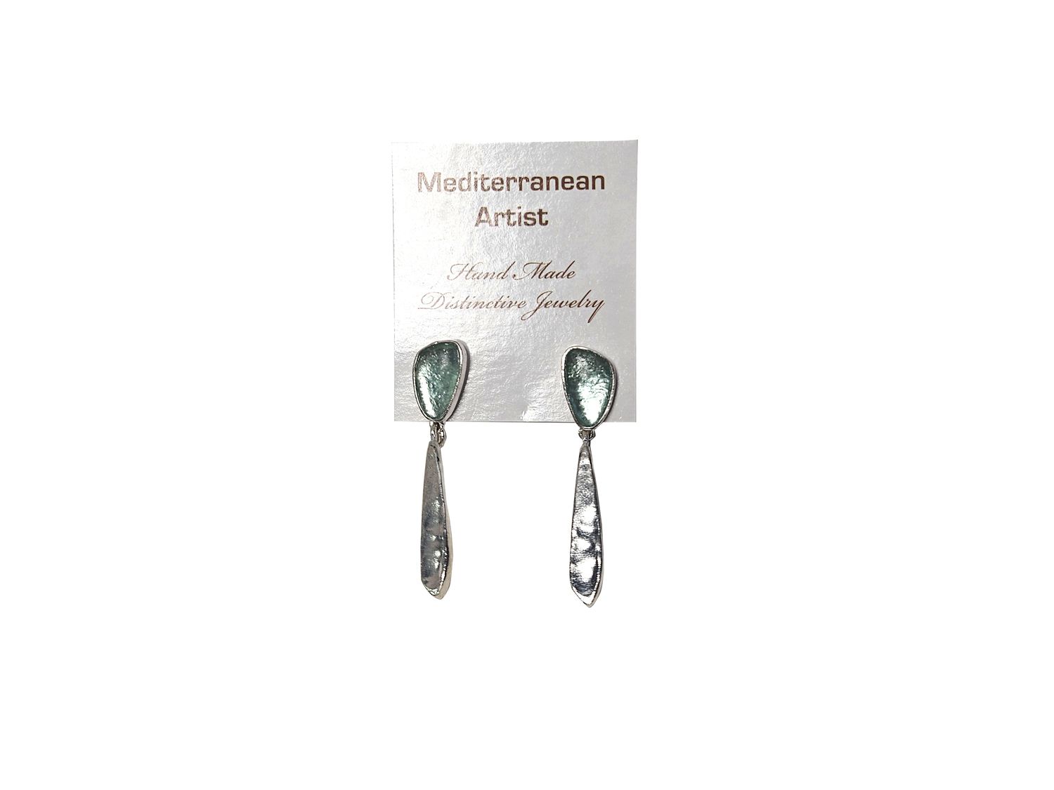 Medartco ARG ASE23009T Green Long Earrings