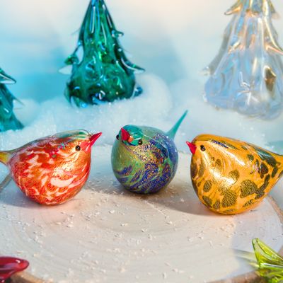 Via Graceffo Murano Glass Chirpie Bird