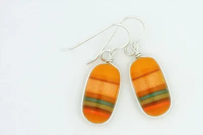 Momo Glassworks BM-172 Heliogram Earrings