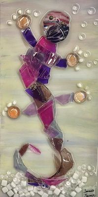 Janet Sams 12x6 5160 Violet Vision - Lizard