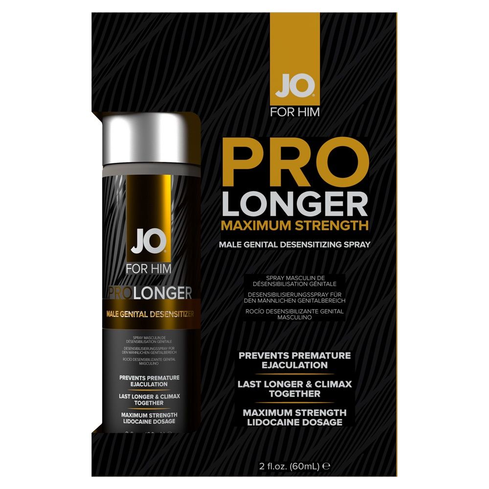 Jo Prolonger Spray, FORMULA: Lidocaine, Size: 2 OZ