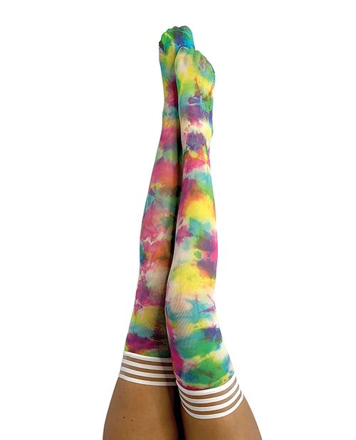 Gilly Tie-dye Thigh High, COLOR: TieDye, Size: C