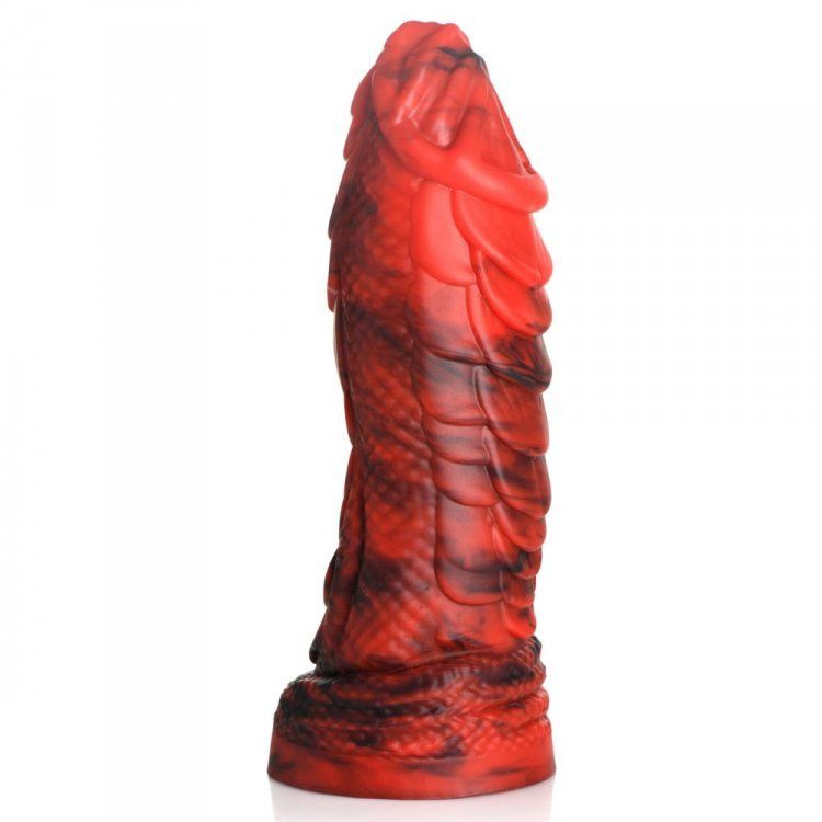 Creature Cocks Fire Dragon Dildo, COLOR: Red, Size: 8 in