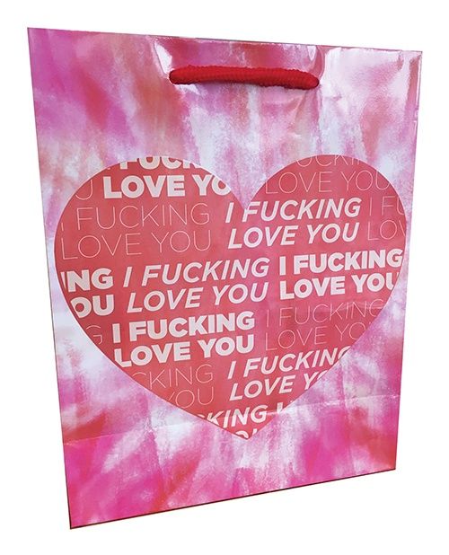 Fucking Love You Gift Bag, COLOR: PINK, Size: 8X10X4