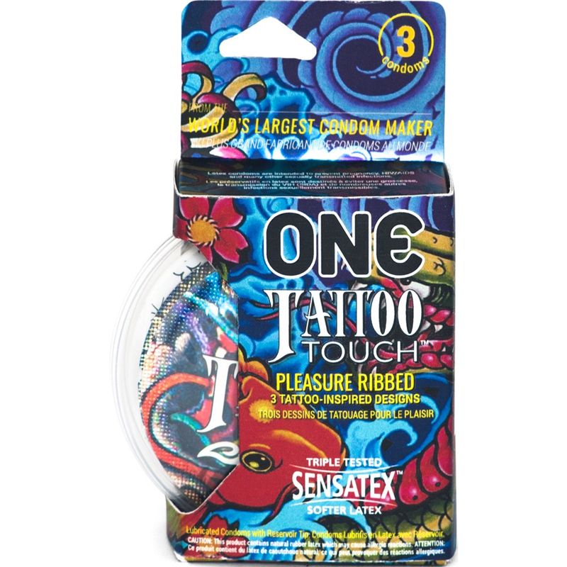 Tattoo Touch Textured Condom