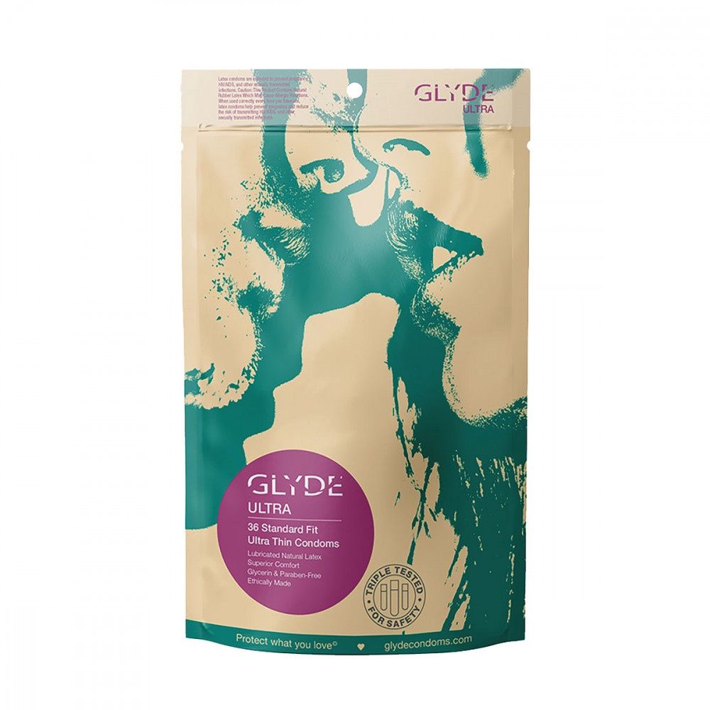 Glyde Ultra-Thin Condoms, COUNT: SINGLE, Size: STANDARD