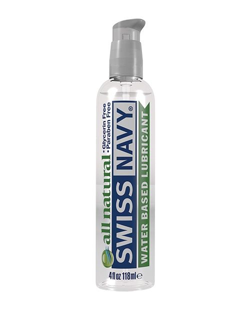 Swiss Navy All-Natural Water-Based Lubricant, FORMULA: NATURAL, Size: 4 OZ