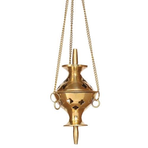 Hanging Brass Bowl, COLOR: BRASS, Size: 4 IN