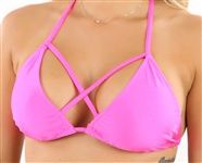 Strappy Tri Top, COLOR: Baby Pink, Size: Standard