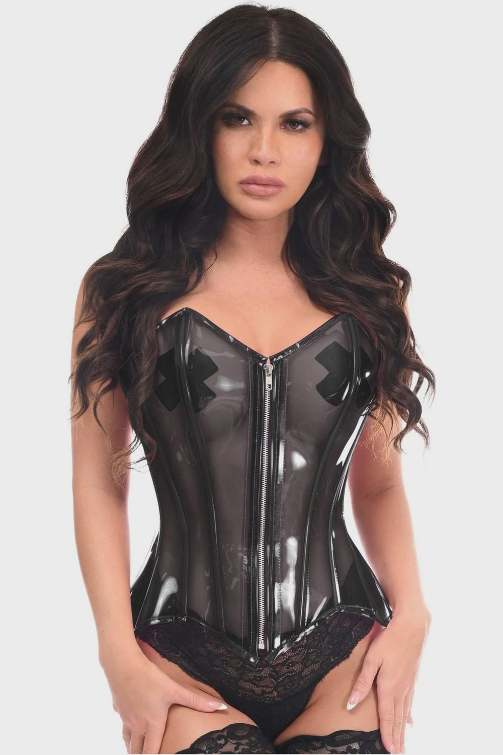 Lavish Clear Over Bust Corset