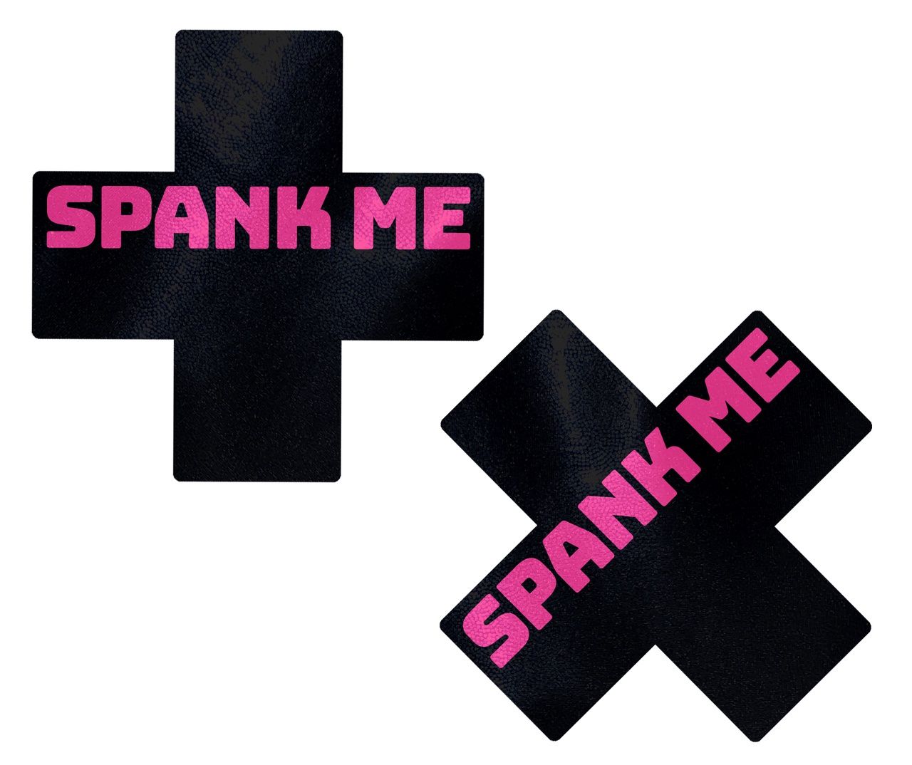 Spank Me Liquid Black Cross, COLOR: Black-Pink