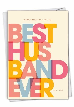 BEST HUSBAND CARD