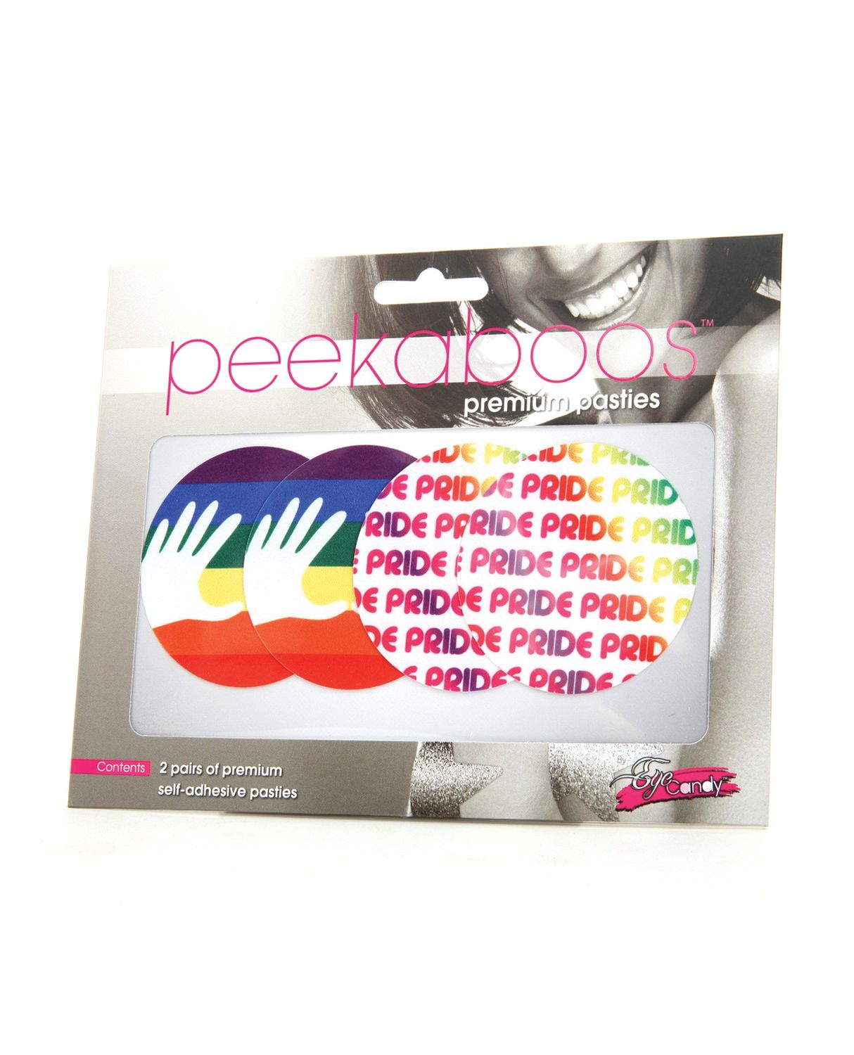 PRIDE CIRCLE RAINBOW PASTIES, COLOR: MULTI, Size: 1 SIZE