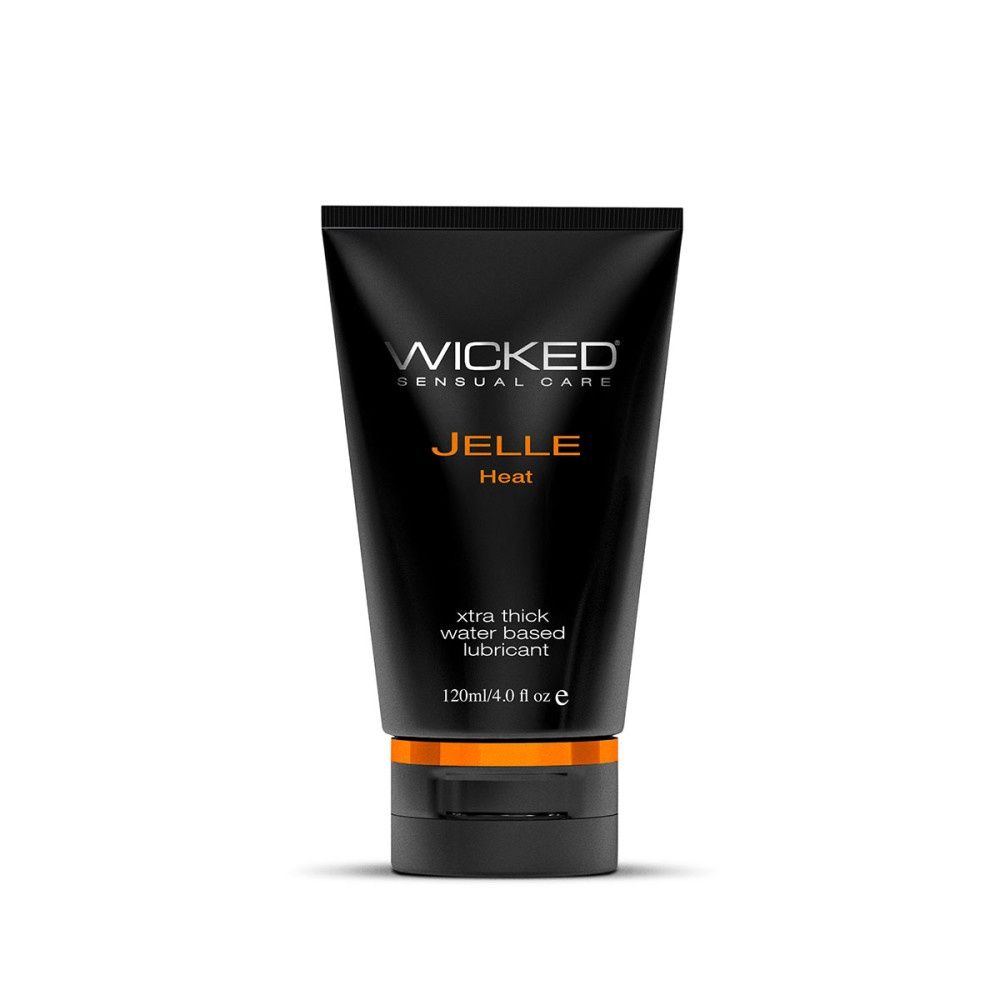 Wicked Aqua Jelle Heat Anal Lube, FORMULA: Warming, Size: 4  OZ
