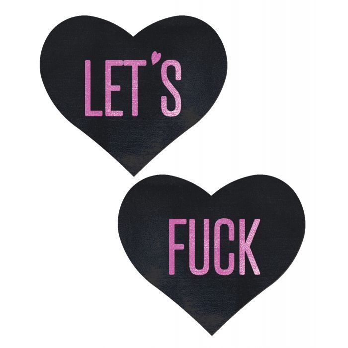 Let's Fuck Pasties, COLOR: Black-Pink
