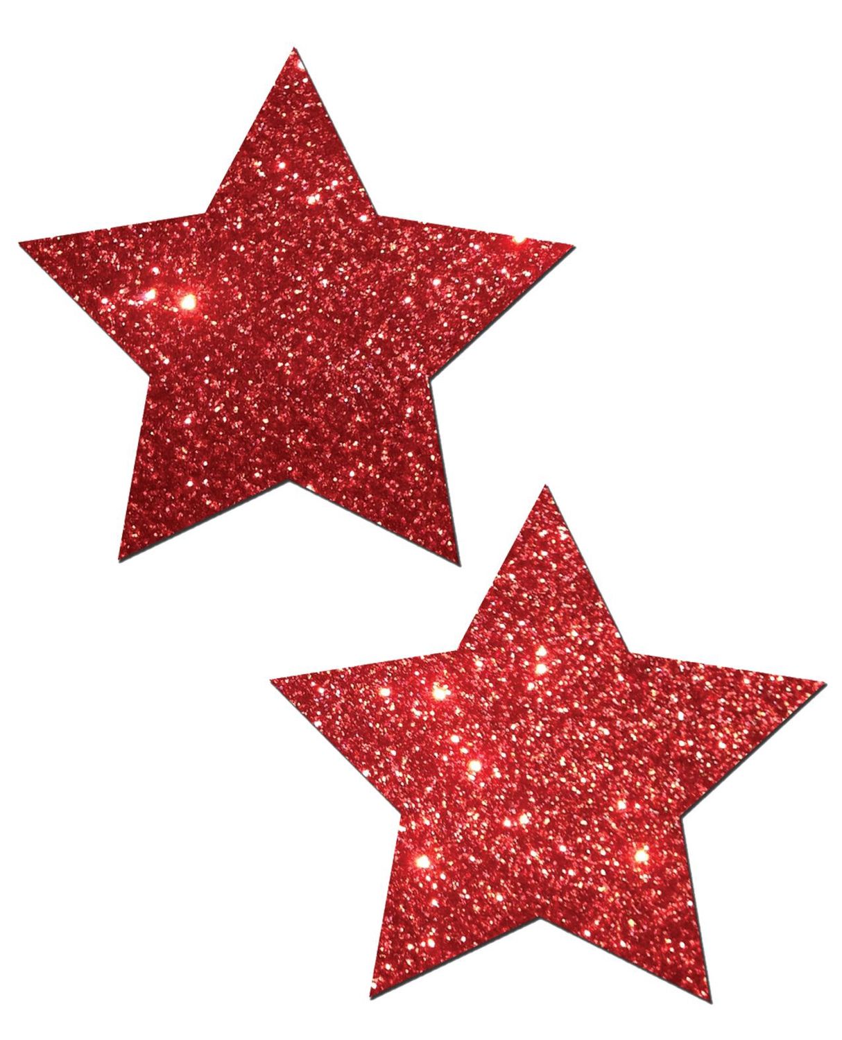 Glittar Star Pasties, COLOR: Star, Colour: Red