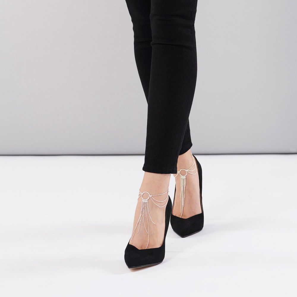 Magnifique Collection Feet Chain, COLOR: Silver
