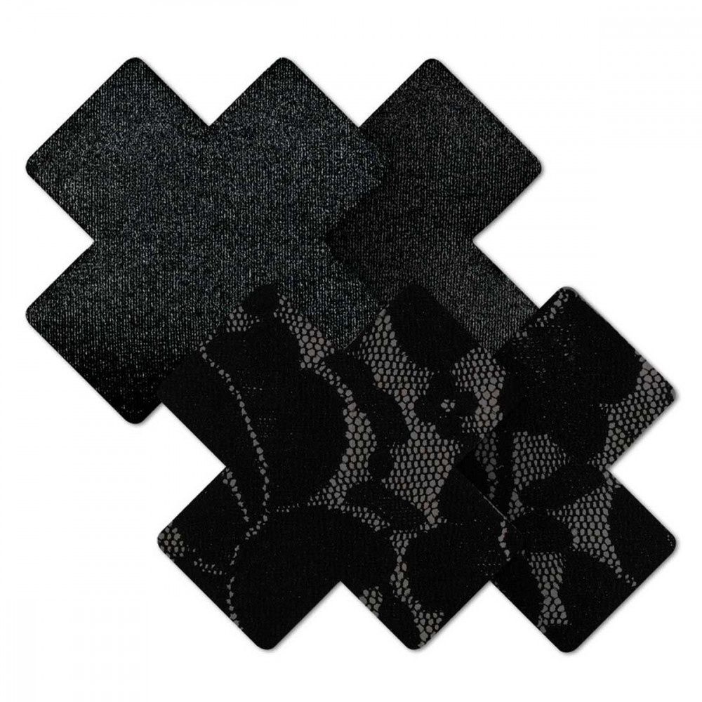 Nippies Basics Black Crosses, COLOR: Black, Size: B, SHAPE: Cross