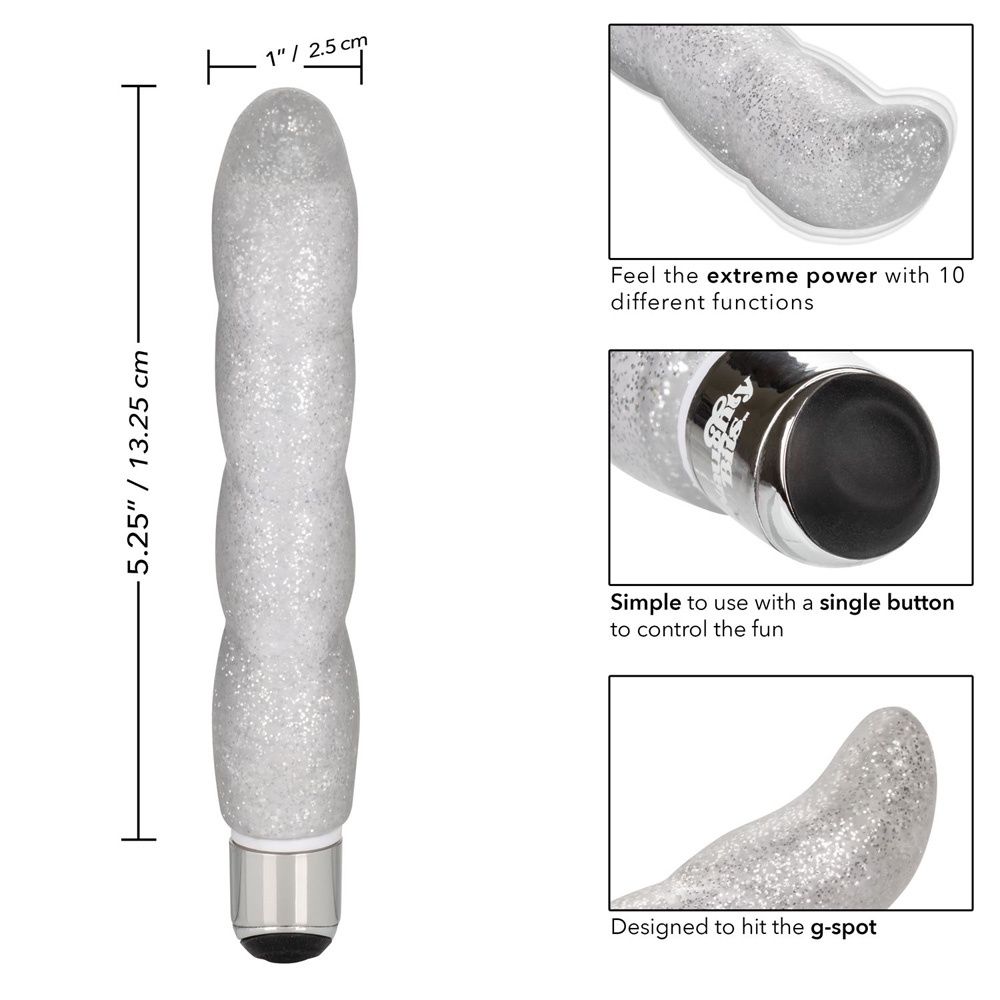 Naughty Bits Screwnicorn Majestic G-Spot Vibrator, COLOR: Silver