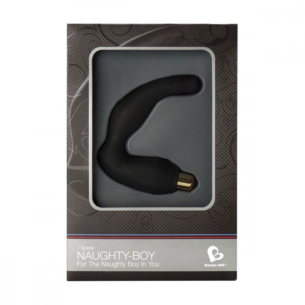 Naughty Boy Prostate and Perineum Stimulator, COLOR: BLACK