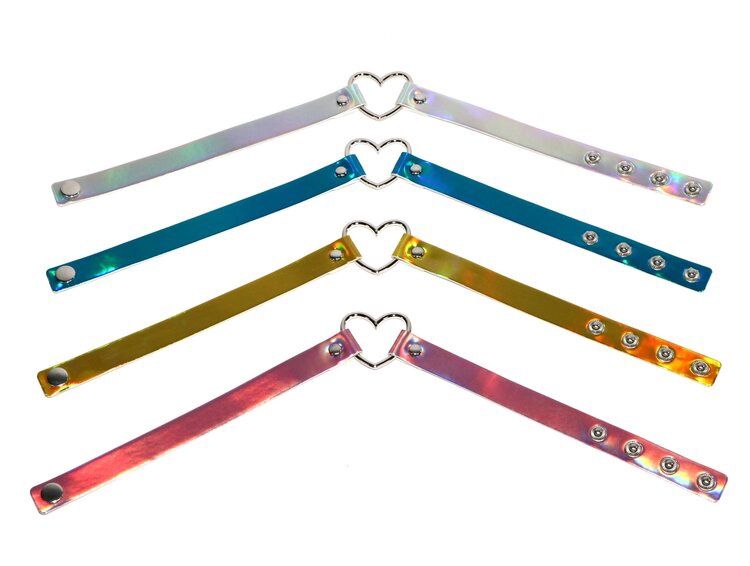 Holographic Heart Collar