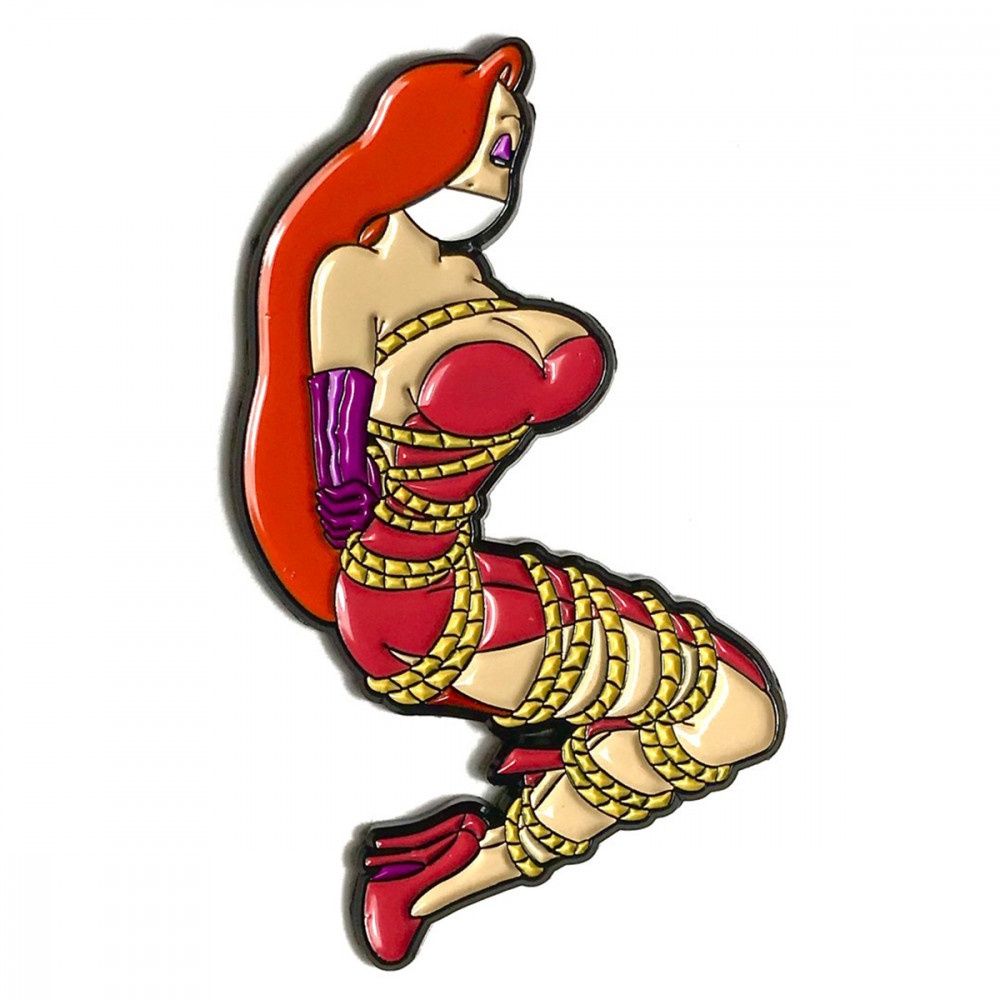 Jessica Rabbit Pin, COLOR: Red-Purple, Size: 2.5"