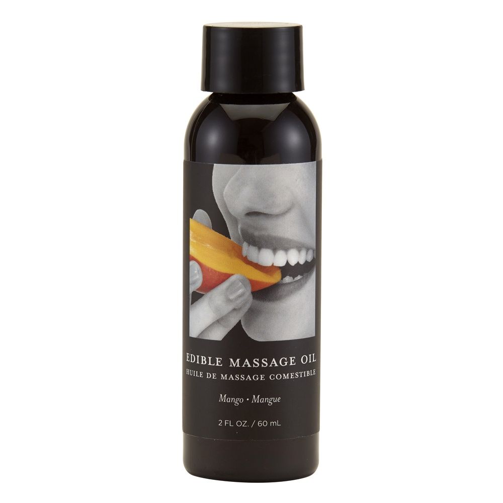 Earthly Body Edible Massage Oil, COLOR: Mango, Size: 2 OZ