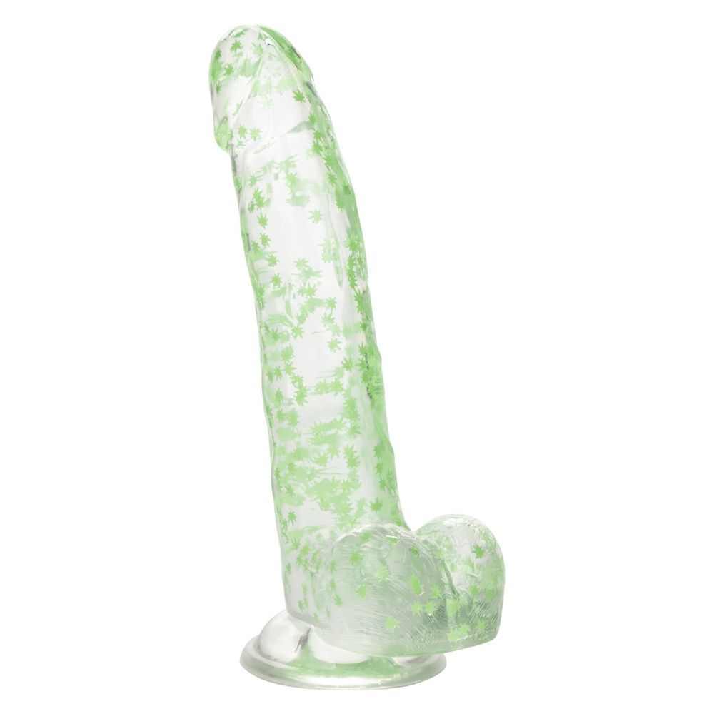 Naughty Bits I Leaf Dick Dong, COLOR: Green Glow, Size: 8 in