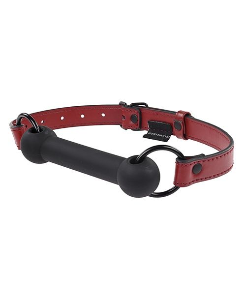 Saffron Silicone Bit Gag, COLOR: Red