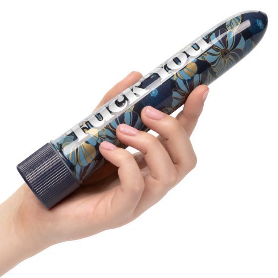 Naughty Bits Fuck You Personal Vibrator, COLOR: BLUE/WHITE