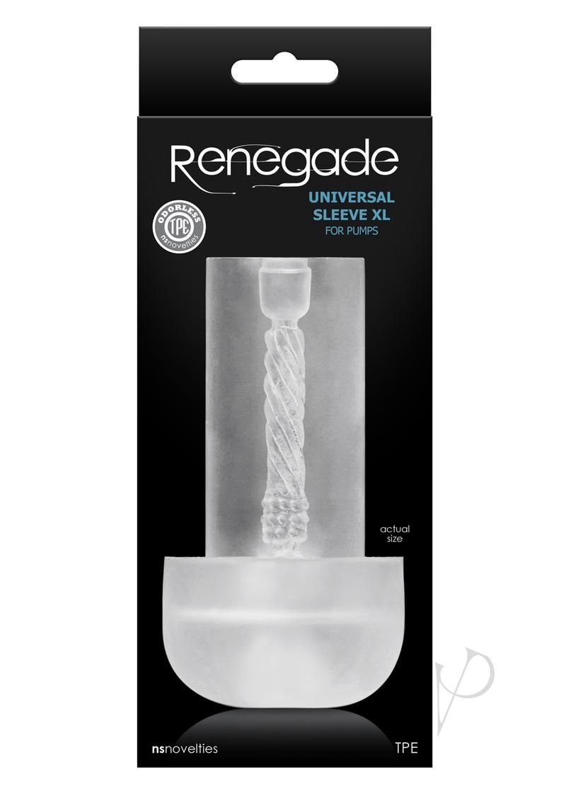 Renegade Universal Pump Sleeve, COLOR: CLEAR, Size: XL