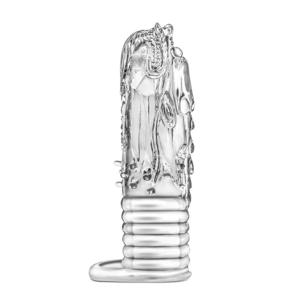 Enter the Dragon Pleasure Sleeve, COLOR: Clear, Size: 5.25 in