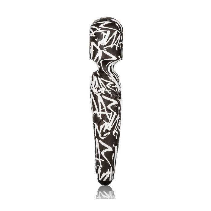Hype Massage Wand, COLOR: Black-White