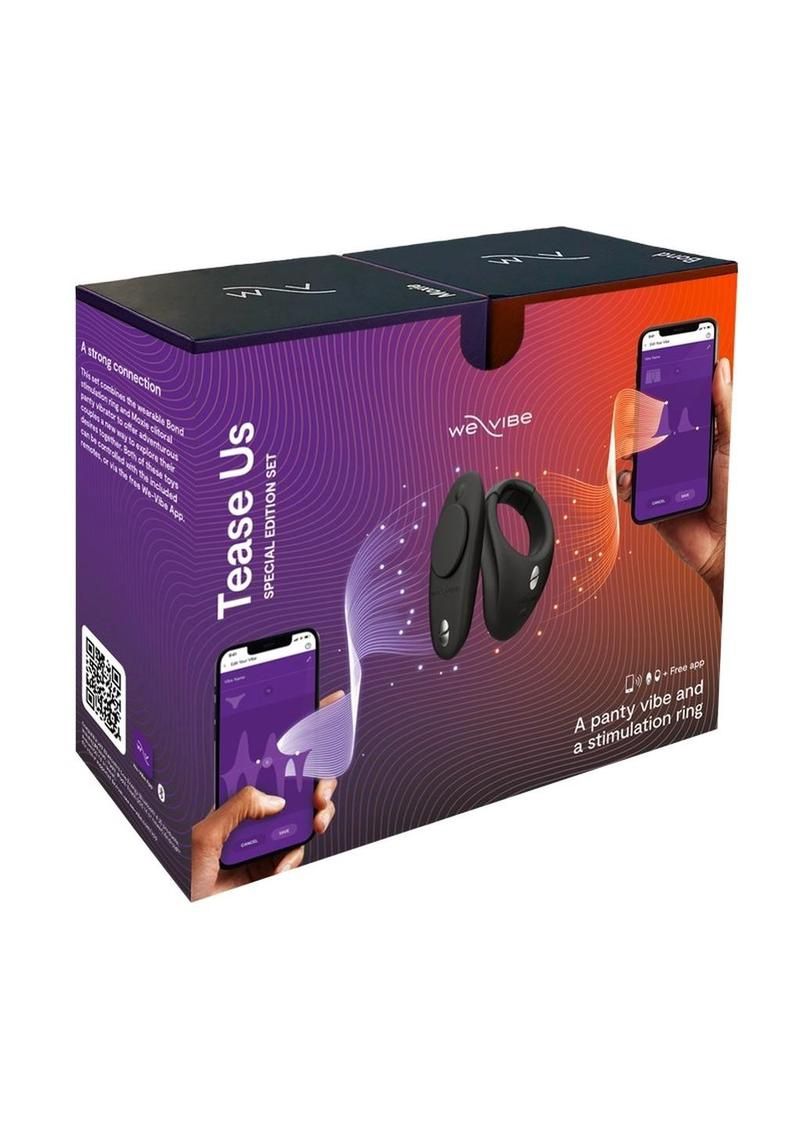 We-Vibe Tease Us Special Edition Set, COLOR: Black, MODEL: Bond &amp; Moxie