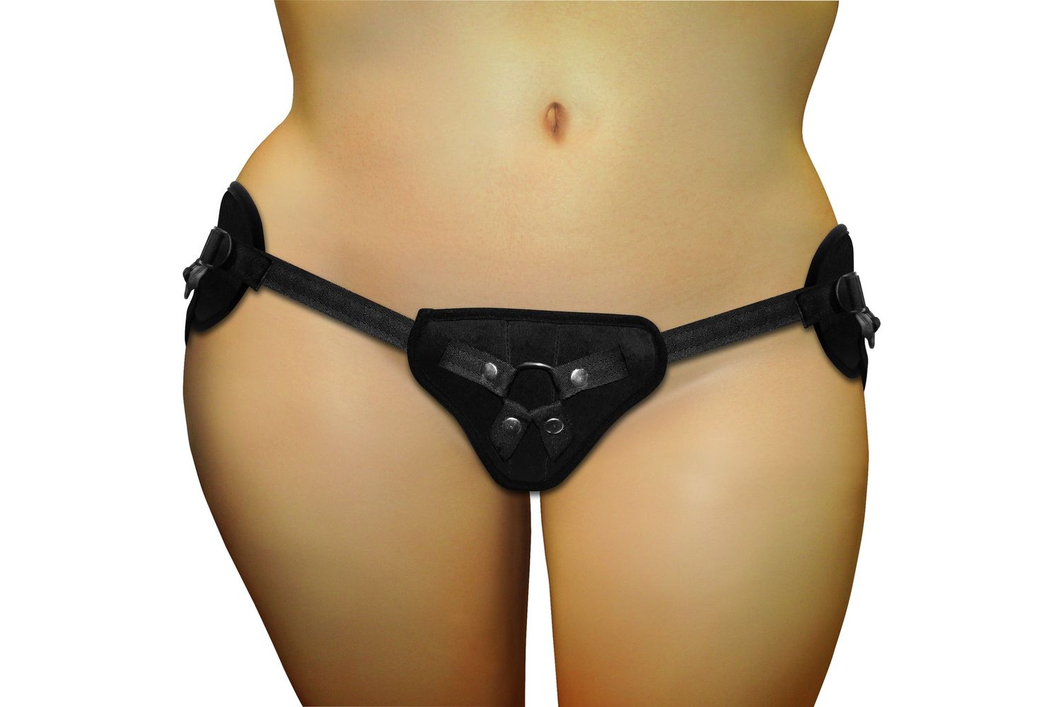 Plush Beginner's Strap On, COLOR: Black