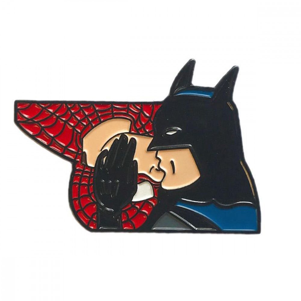 Batman &amp; Spiderman XO Pin, COLOR: MULTI, Size: 1.5"