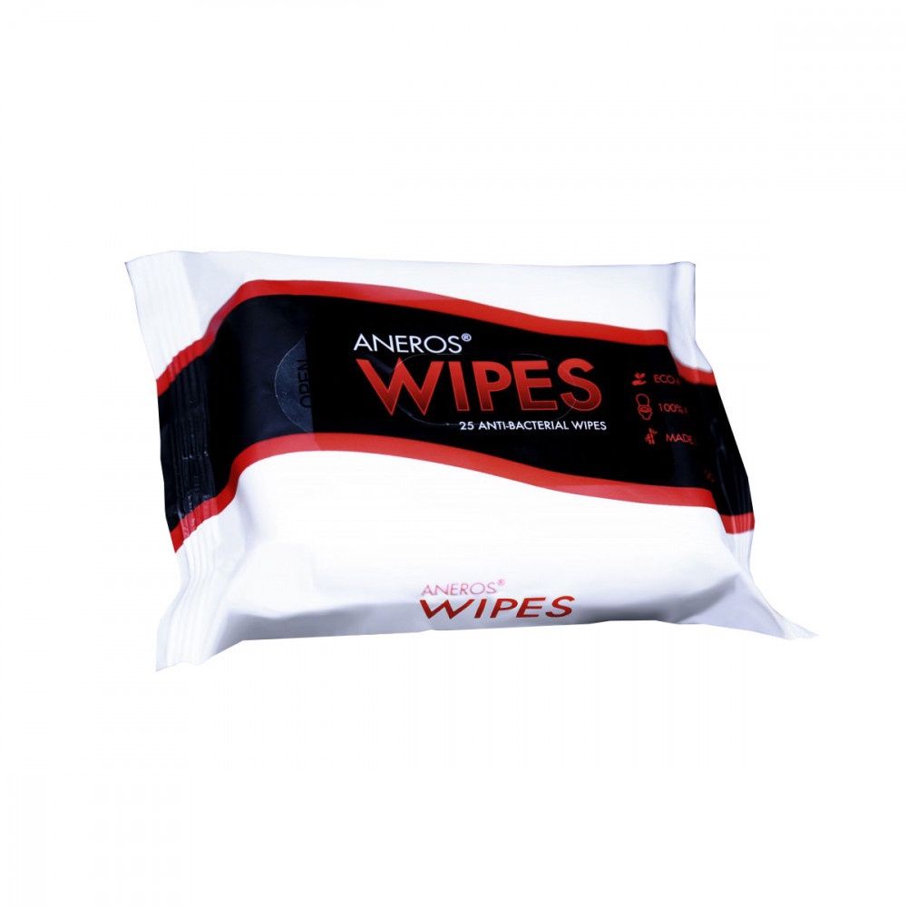 Aneros Anti-Bacterial Wipes, Size: 25 PC, SCENT: Unscented