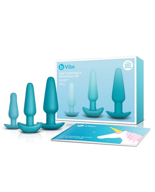 B-Vibe Anal Training Set, COLOR: Blue, Size: Kit