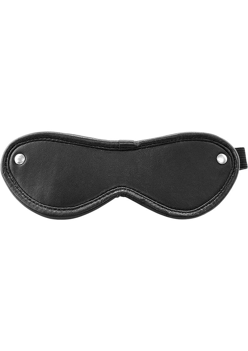 Leather Blindfold, COLOR: Black
