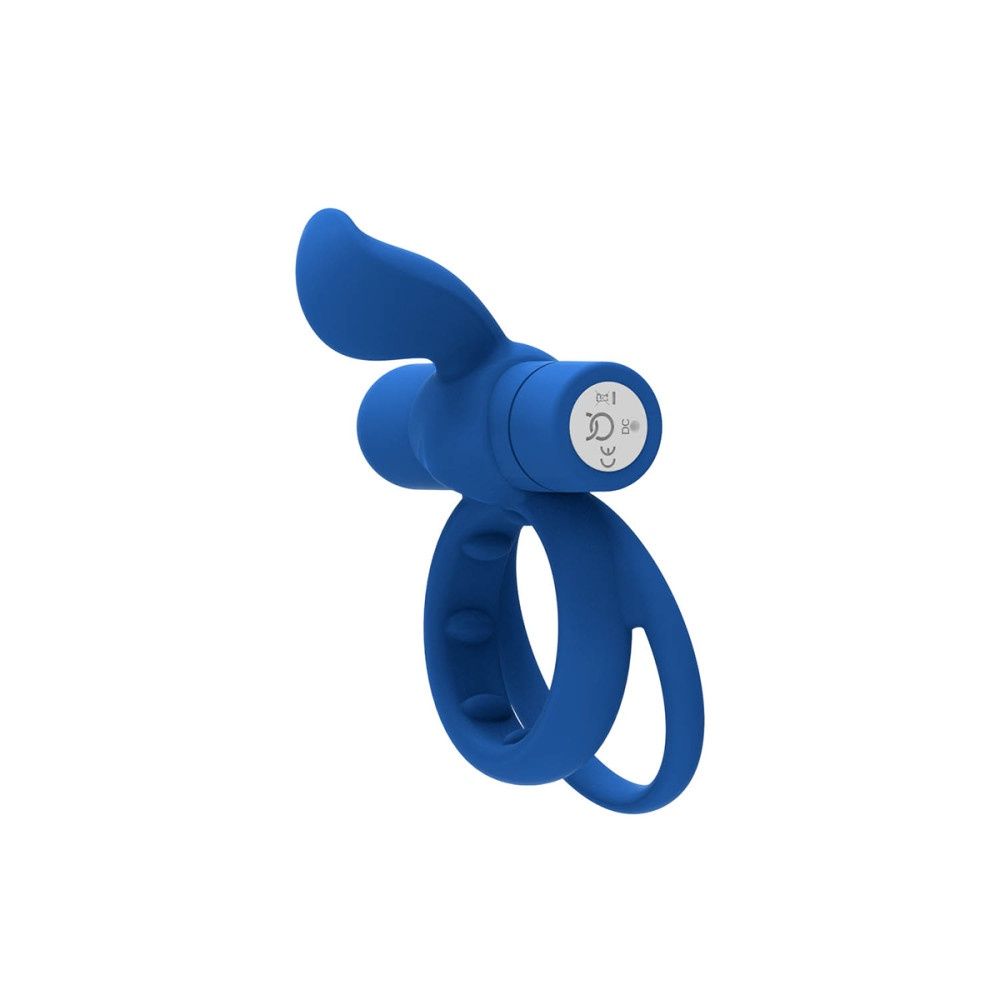 Pointer Vibrating Dual Ring, COLOR: Blue