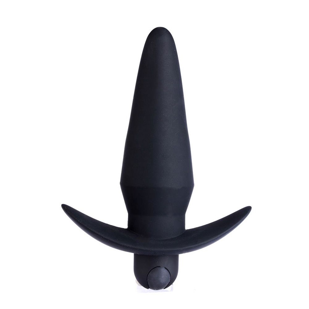 Cody Silicone 10-Function Vibrating Anal Plug, COLOR: Black, MODES: 10 FUNC