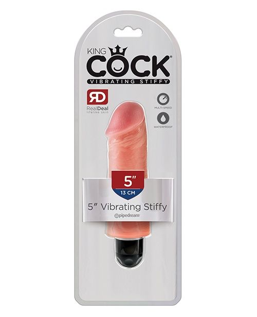 King Cock Stiffy Vibe, COLOR: Light, Size: 5 in