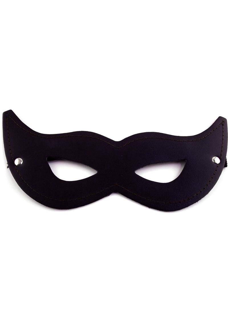 Leather Cat Eye Mask, COLOR: Black