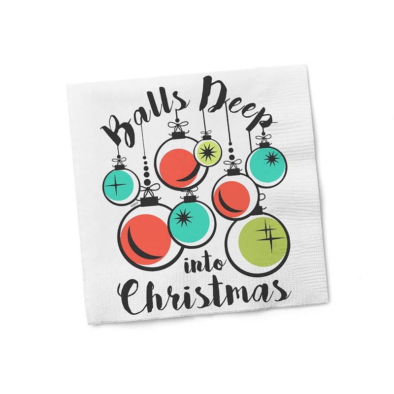 Balls Deep in Christmas Napkins
