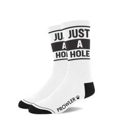 Prowler Socks, COLOR: White, MODEL: Just a Hole