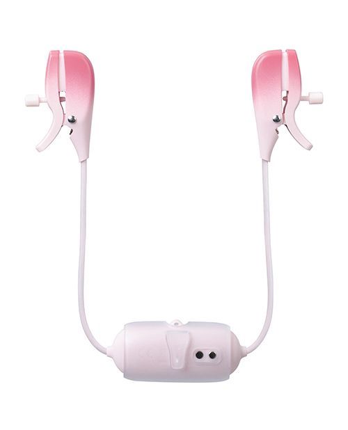 Gemini Vibrating Nipple Clamps, COLOR: Pink