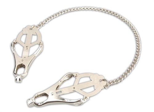 Clover Steel Nipple Clamps, Size: Silver