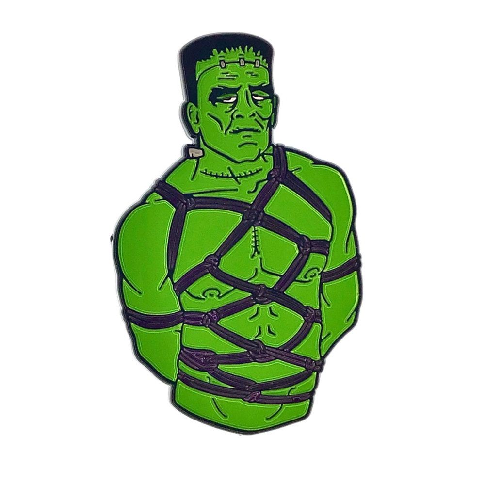 Bound Frankenstein Pin, Size: 2", COLOR: Green